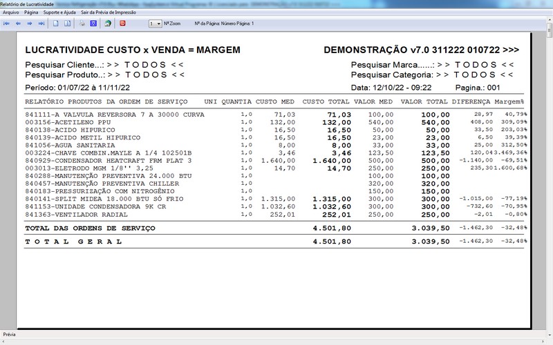 Programa OS Assistência Técnica para Refrigeração 7.0 Plus