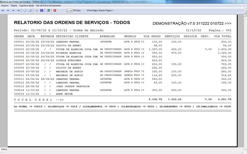 Programa OS Assistência Técnica para Refrigeração 7.0 Plus